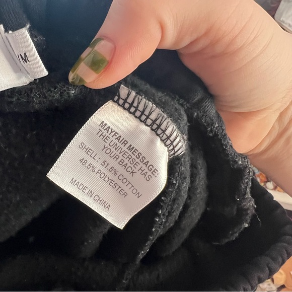 Mayfair the Label Nostalgia Black Jogger Sweatpants, size Small/Medium - Picture 3 of 8